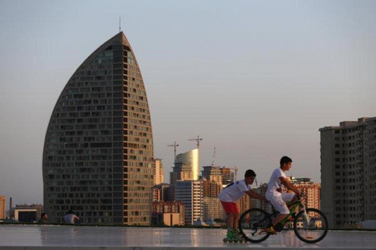 Sharq Plaza Hotel Bakú Exterior foto